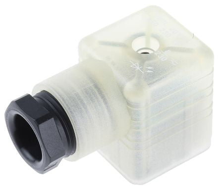 Hirschmann GDML 3+E DIN 43650 A Solenoid Valve Connector Indicator Light, 250V ac/dc Voltage