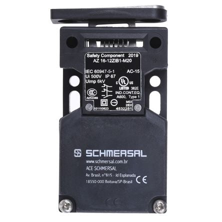 Schmersal AZ16 Safety Interlock Switch, Keyed Actuator Included, Fibreglass Reinforced Thermoplastic, Keyed