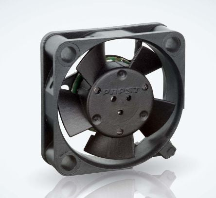 ebm-papst 250 Series Axial Fan, 12V dc, 3.4 m³/h, 450 mW, 42 mA Max, IP20 25 mm 25mm 8 mm