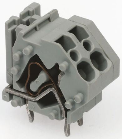 WAGO 745-811 Series PCB Terminal Block, 1-Contact, 7.5 mm Pitch, 745-811