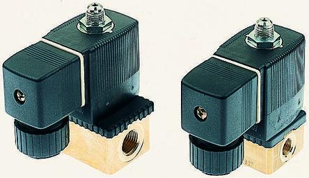 Burkert Solenoid Valve 138049, 3 Port, NC, 220V ac, 1/4 in