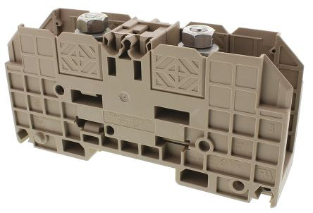 Weidmüller 1028300000 WFF Series Stud Terminal Brown, 35mm², 1-Level, Bolt