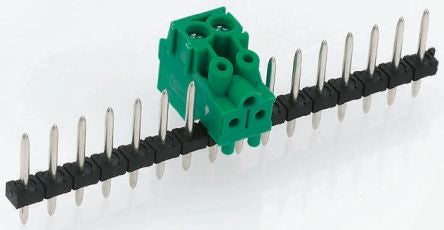 Phoenix Contact COMBICON PST Series Pluggable Terminal Block, 15-Contact, 5 mm Pitch, 1 Row, 1933312
