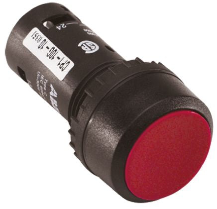 ABB Compact Series Push Button Switch, Maintained, Panel, 22 mm Cutout, SPST, IP69K