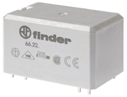 Finder PCB Power Relay, 24V dc Coil, 50A Switching Current, DPST