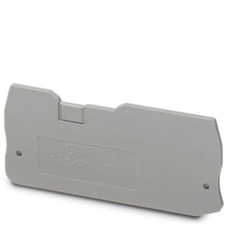 Phoenix Contact Clipline Series End Cover for Use with DIN Rail Terminal Blocks