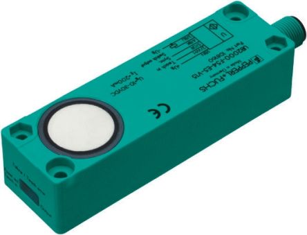 Pepperl + Fuchs UB500-F54-E5-V15 Block Ultrasonic Proximity Sensor, M12 x 1 500 mm 200mA PNP 30V 30 V dc