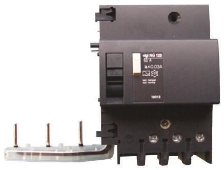 Schneider Electric Vigi NG125 Series Residual Current Device, 63A, 3+N-Pole, 300 mA, Type A 415V ac