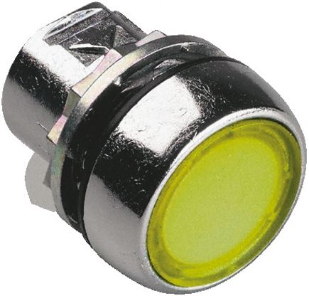 Allen Bradley 800F Series Yellow Momentary Push Button Head, 22 mm Cutout, IP65