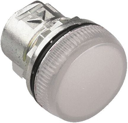 Allen Bradley White Pilot Light Head, 22 mm Cutout 800F Series