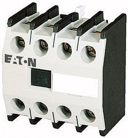 Eaton Auxiliary Contact, 4 Contact, 4 NO, DILM40 - DILM170, Front, 16 A, 500V ac, 277948 DILM150-XHI40