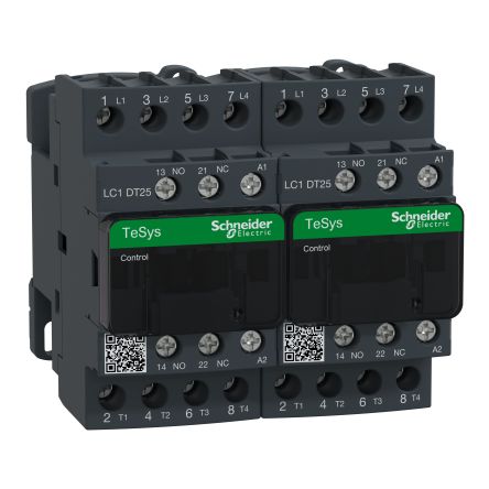 Schneider Electric TeSyS D Contactor, 230V ac Coil, 4-Pole, 25 A, 1.56 W 230V ac, 4 NO, 690V ac