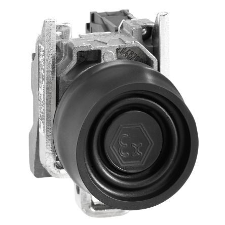 Schneider Electric Harmony Series Push Button Switch, Spring Return, Panel, 22 mm Cutout, SPST, IP66, IP67, IP69, IP69K,