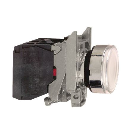 Schneider Electric Harmony Series Illuminated Push Button Switch, Spring Return, Panel, 22 mm Cutout, SPDT 250 V ac