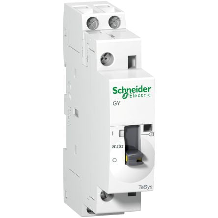 Schneider Electric TeSyS GY Contactor, 230V ac Coil, 2-Pole, 25 A, 1.6 W 230V ac, 2 NO, 250V ac