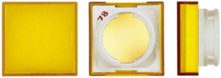 Omron Yellow Square Push Button Lens for Use with A16 Series LED/Incandescent Lamp Push Button Switch