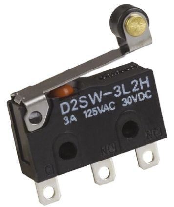 Omron Roller Lever Micro Switch, Solder Terminal, 3A, 30 V dc, SPDT, IP67