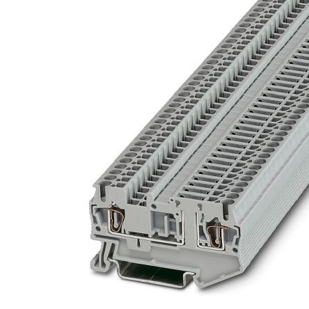 Phoenix Contact 3038435 ST 2.5-TG Series Disconnect Terminal Block Grey, 0.08mm², 4 mm², 1-Level, Spring Cage