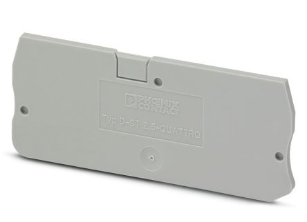 Phoenix Contact D-ST Series End Cover for Use with DIN Rail Terminal Blocks
