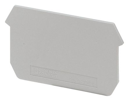 Phoenix Contact D-UDK Series End Cover for Use with DIN Rail Terminal Blocks