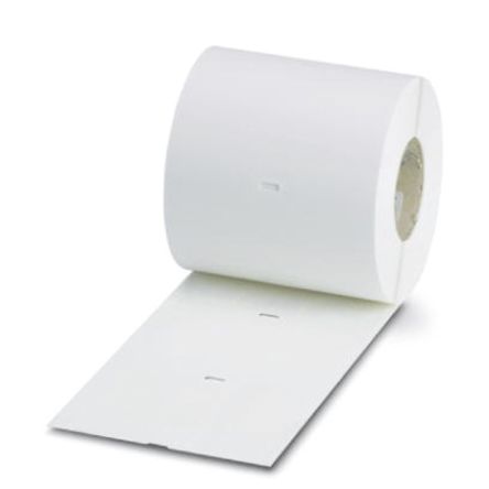 Phoenix Contact White Cable Labels, 63.5 mm Width, 1500 Per Pack Qty, 63.5 mm