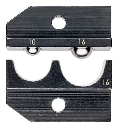 Knipex, 97 Crimp Die Set, Coaxial Type Crimp Die Black