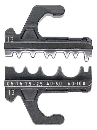 Knipex, 97 Crimp Die Set, Coaxial Type Crimp Die Black