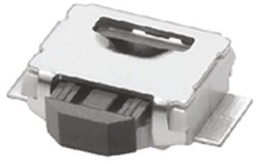 Omron IP40 Black Tactile Switch Button, 0.7 mm, SPST 50mA 12 V dc, Through Hole