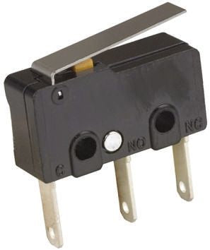 Omron Hinge Lever Micro Switch, Tab Terminal, 100mA, SPDT, IP40