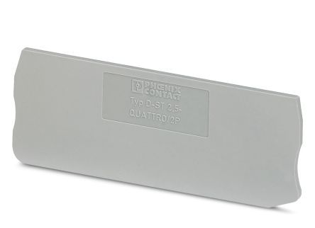 Phoenix Contact D-ST Series End Cover for Use with DIN Rail Terminal Blocks