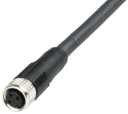 Telemecanique Sensors Female 1/2 In Circular, Straight to 3 way Unterminated Sensor Actuator Cable, 5 m