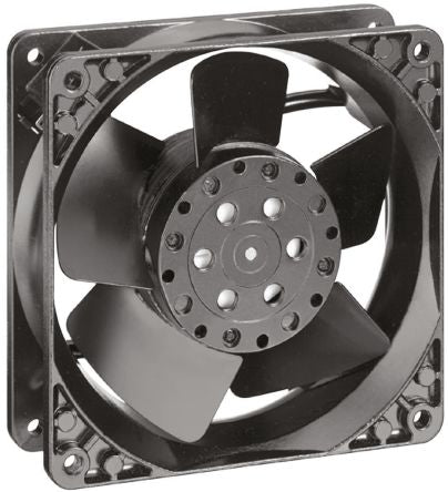 ebm-papst 4000 N Series Axial Fan, 24V ac, 148 m³/h, 19 W, 950 mA Max 119 mm, 119mm, 38 mm