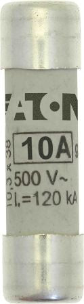 Eaton 10A Ceramic Cartridge Fuse, 10 x 38 mm