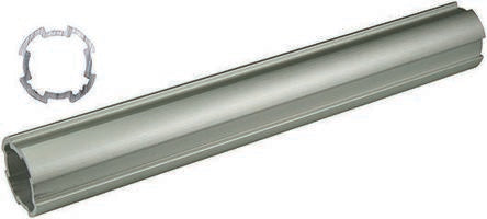 Bosch Rexroth Silver Aluminium Round Tube 3000 mm Length, Dia. 28 mm,  Series EcoShape