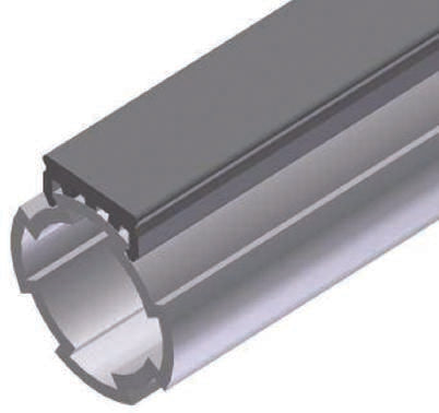Bosch Rexroth Grey Polyvinyl Chloride Cover Strip, 10 mm Groove Size, 2 m Length
