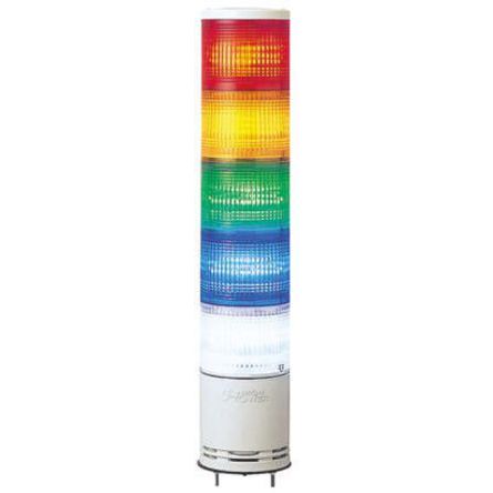 Schneider Electric Harmony Series White, Blue, Green, Red, Amber Signal Tower No Sounder Component, 5 Lights 24V ac/dc