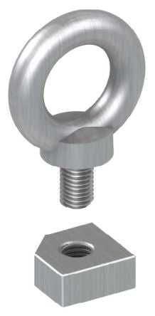 Schneider Electric Steel Eye Bolt, M12 Thread, 29 mm, 340 kg Load