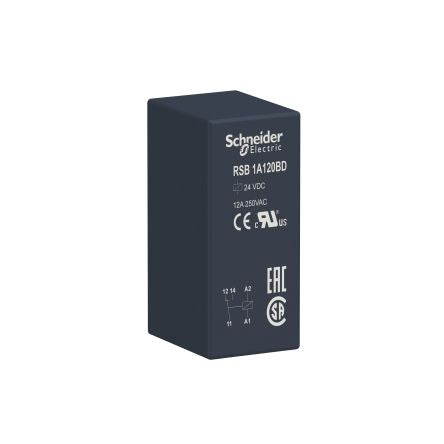 Schneider Electric PCB Power Relay, 24V dc Coil, 12A Switching Current, 1 CO