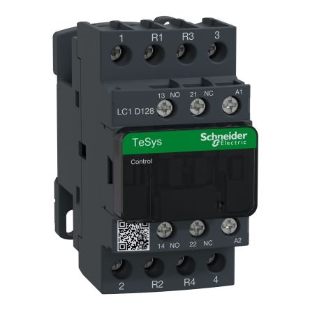 Schneider Electric TeSyS D Contactor, 120V Coil, 4-Pole, 25 A 120V, 2 NO/2 NC, 690V ac/dc