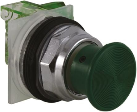 Schneider Electric Harmony 9001K Series Green Momentary Push Button Head, 30 mm Cutout, IP66