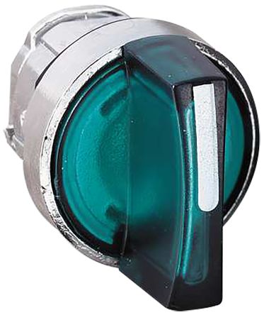 Schneider Electric Harmony Series 3 Position Illuminated Selector Switch Head, 22 mm Cutout, IP69, IP67, IP66