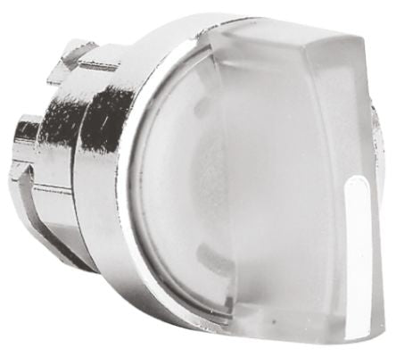 Schneider Electric Harmony Series 3 Position Illuminated Selector Switch Head, 22 mm Cutout, White Handle, IP69, IP67,