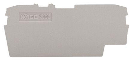 WAGO End & Intermediate Plate for Use with 2002 Series Terminal Blocks