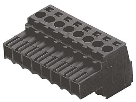 Weidmüller BL Series Pluggable Terminal Block, 8-Contact, 3.5 mm Pitch, 1 Row