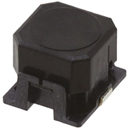 Omron IP57 Black Tactile Switch Cap, 2.36 mm, SPST 4 V dc, Surface Mount