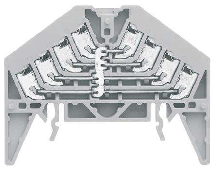 Weidmüller 1173880000 P Series DIN Rail Terminal Block Grey, 1.5mm², 4-Level, Push-in