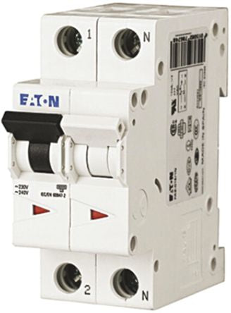 Eaton xEffect xEffect Miniature Circuit Breaker, 1-Pole, 2A, Type C, 400V ac AC, 6 kA Breaking Capacity