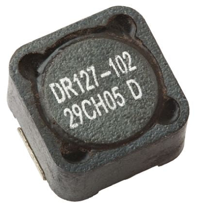 Eaton, DR, 0127 Shielded Wirewound Surface Mount Inductor with a Ferrite Core, 220 μH ±20 % 2.43 A Idc