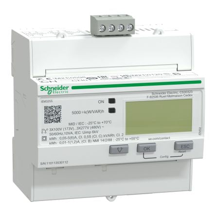 Schneider Electric 3 Phase LCD Energy Meter, Type Digital