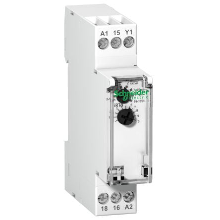 Schneider Electric Acti9 Control Series DIN Rail Timer Relay, 1-Contact, 24 V dc 24V ac, 240 V ac, 0.1 to 360000 s, SPDT